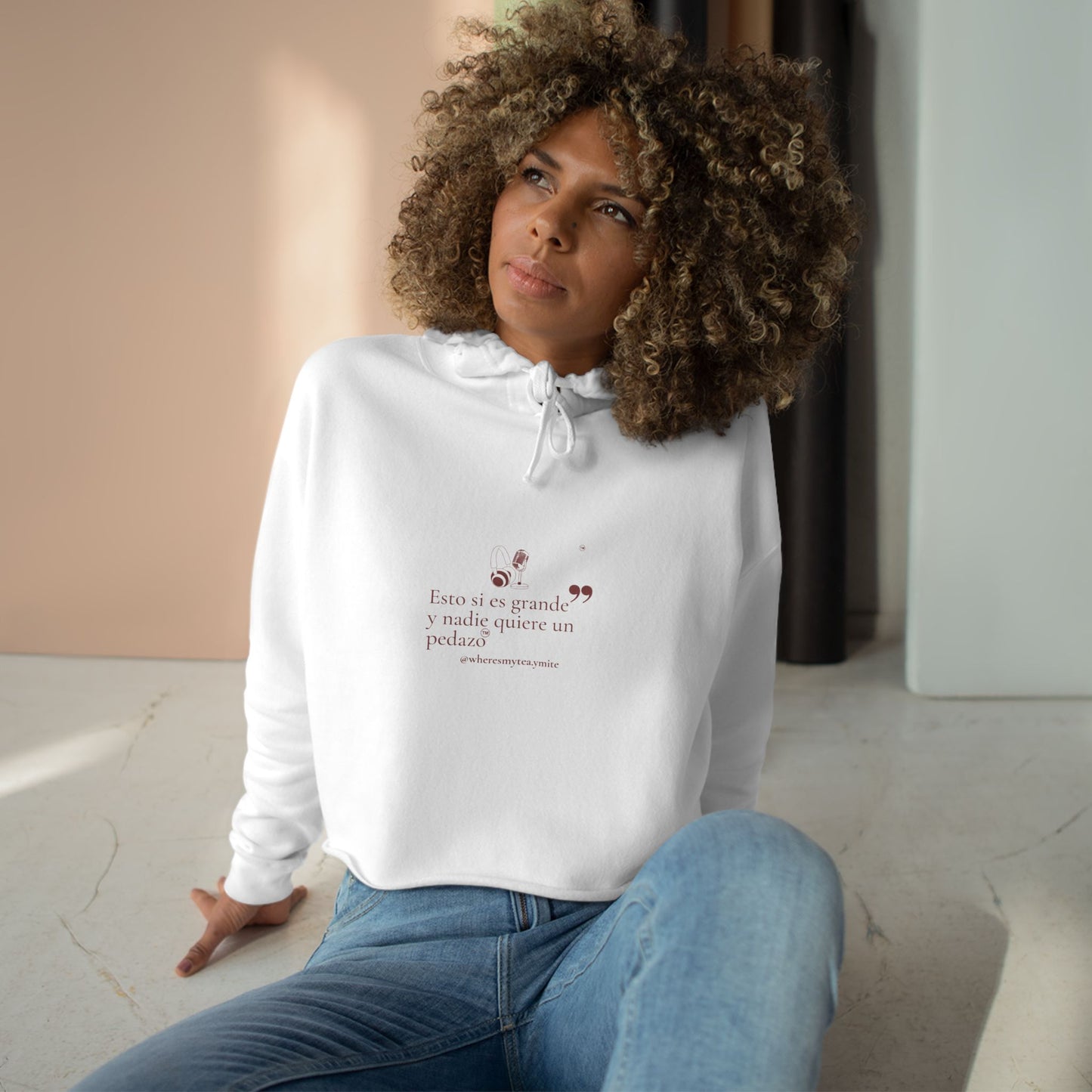 Crop Hoodie- Esto Si Es Grande