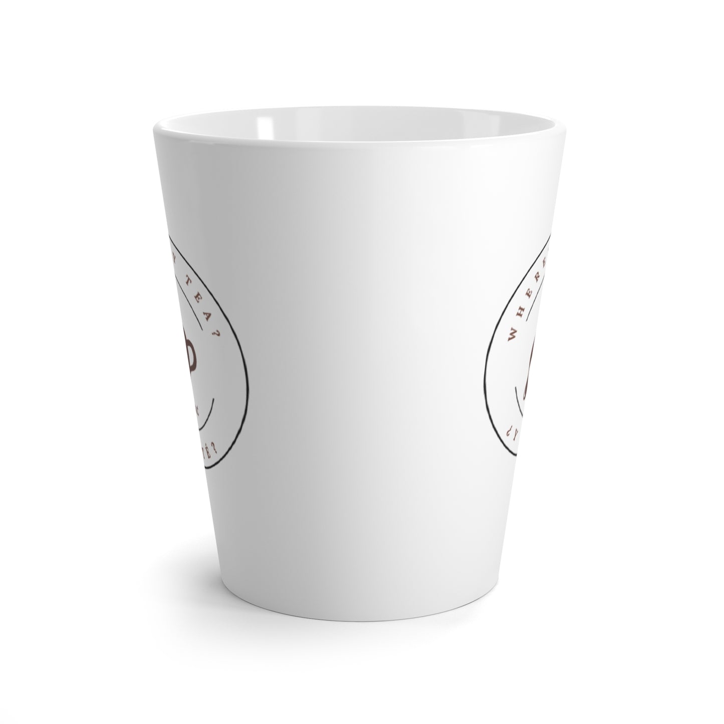 Cozy Latte Mug- Logo Where's My Tea Y Mi Te