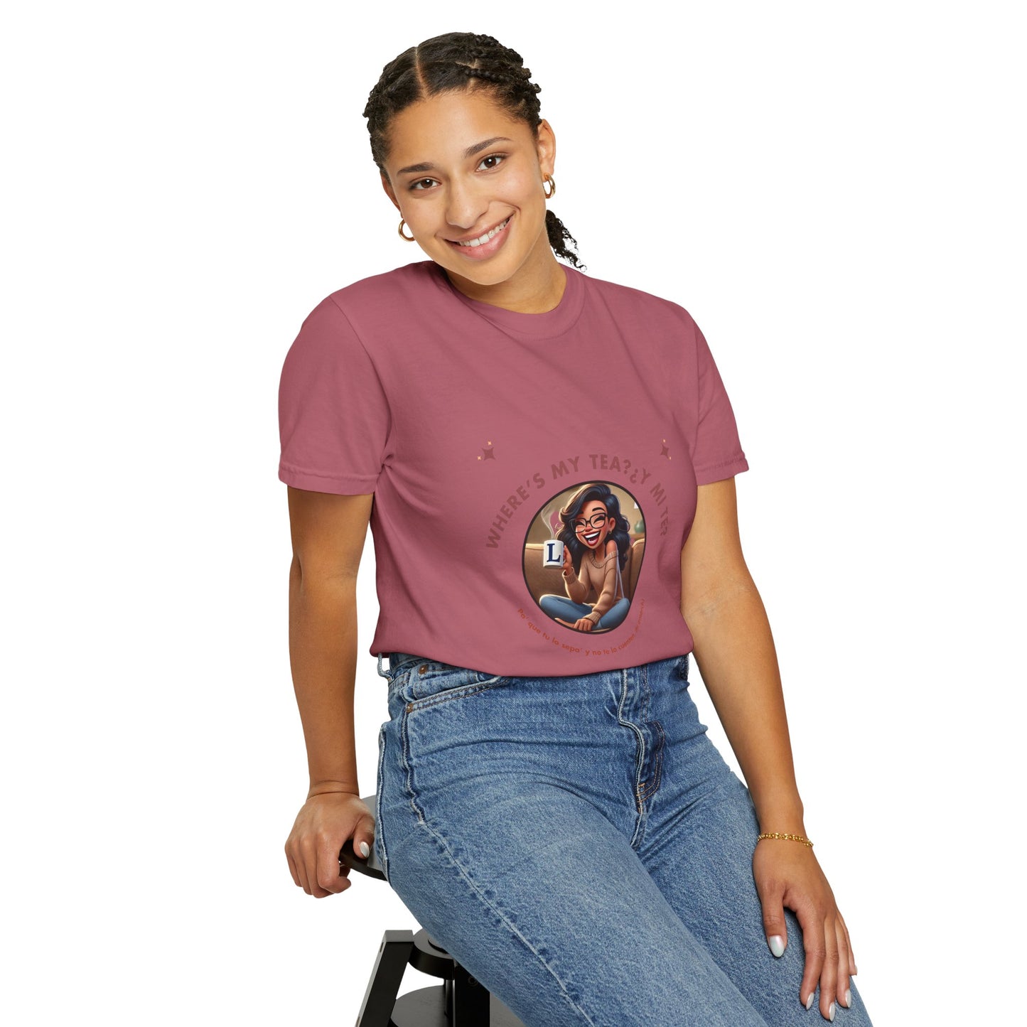 Unisex T-Shirt- Where's My Tea Y Mi Te