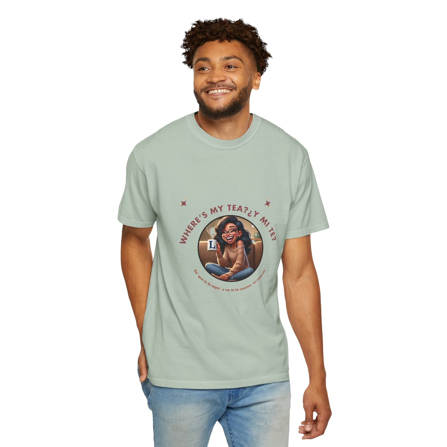 Unisex T-Shirt- Where's My Tea Y Mi Te