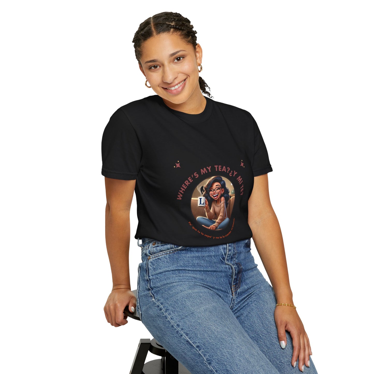 Unisex T-Shirt- Where's My Tea Y Mi Te