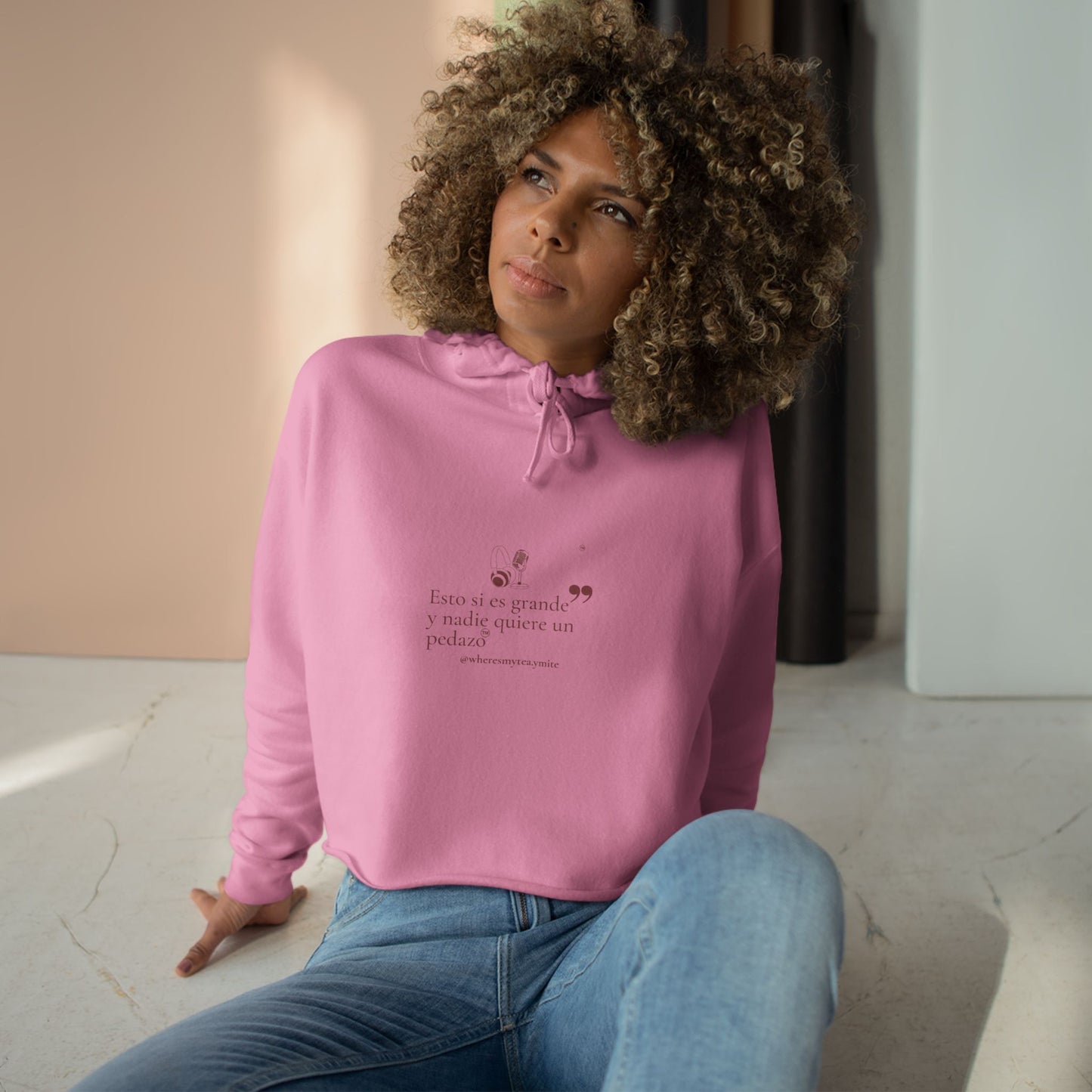 Crop Hoodie- Esto Si Es Grande