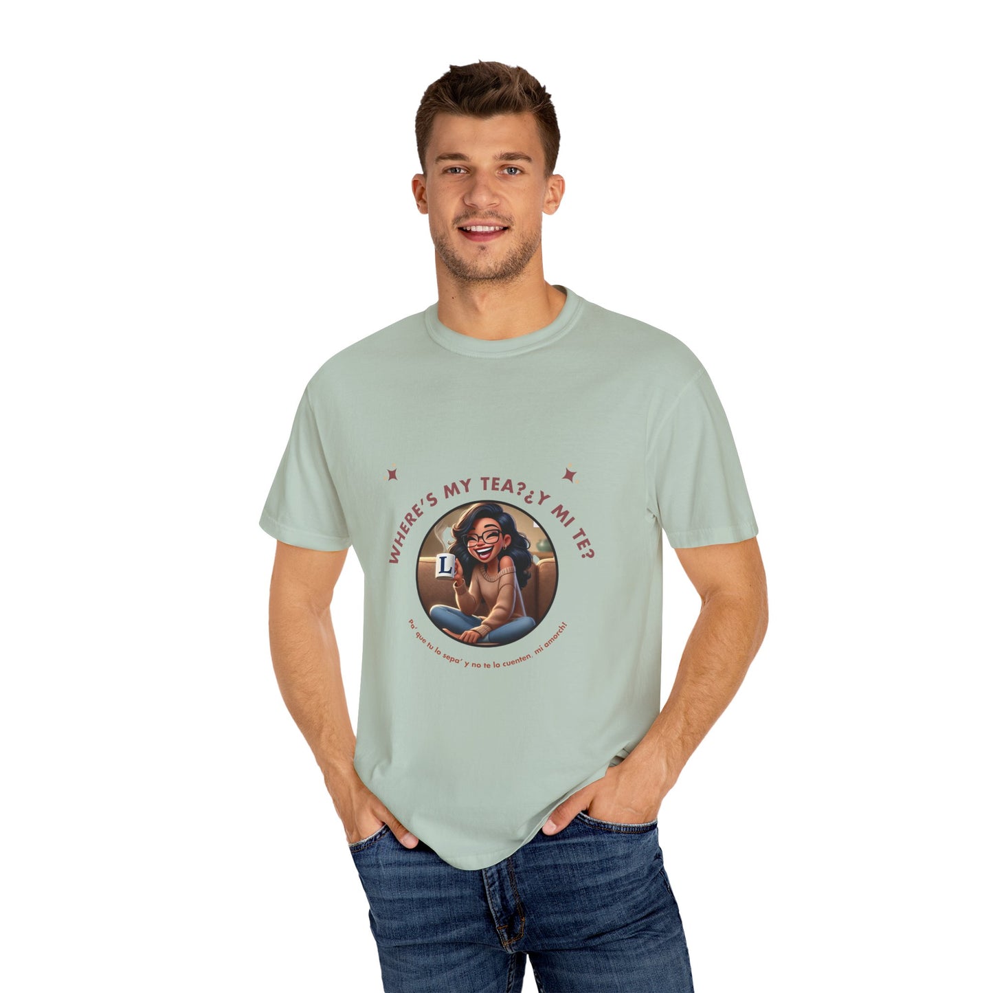 Unisex T-Shirt- Where's My Tea Y Mi Te