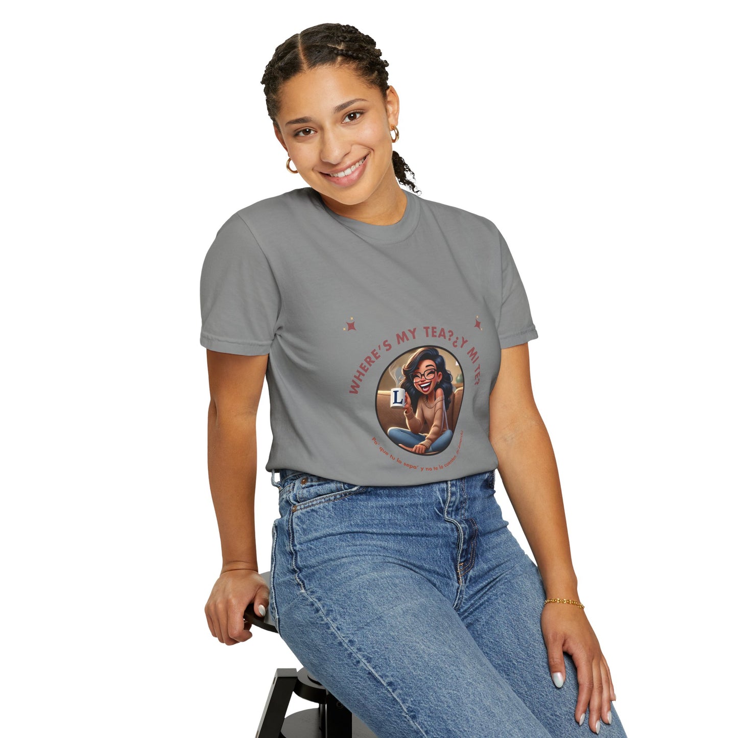 Unisex T-Shirt- Where's My Tea Y Mi Te