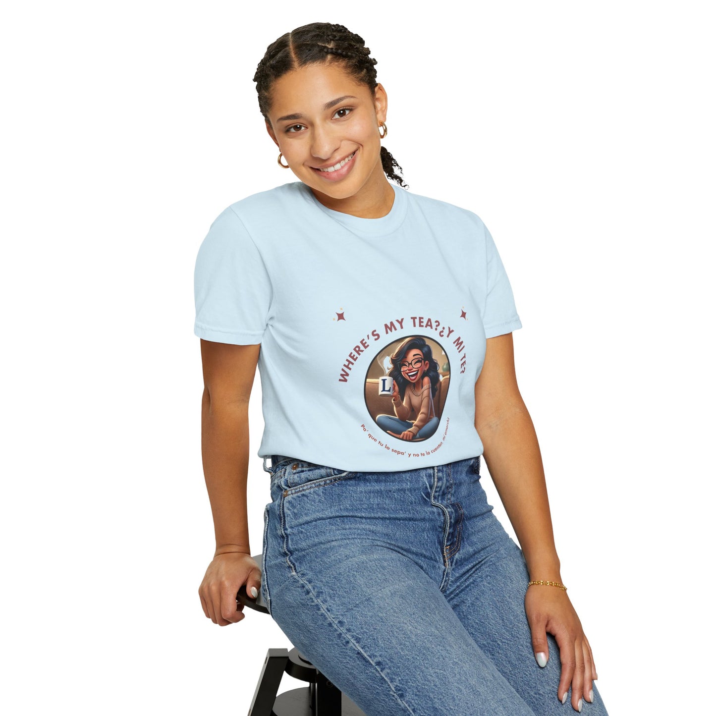 Unisex T-Shirt- Where's My Tea Y Mi Te