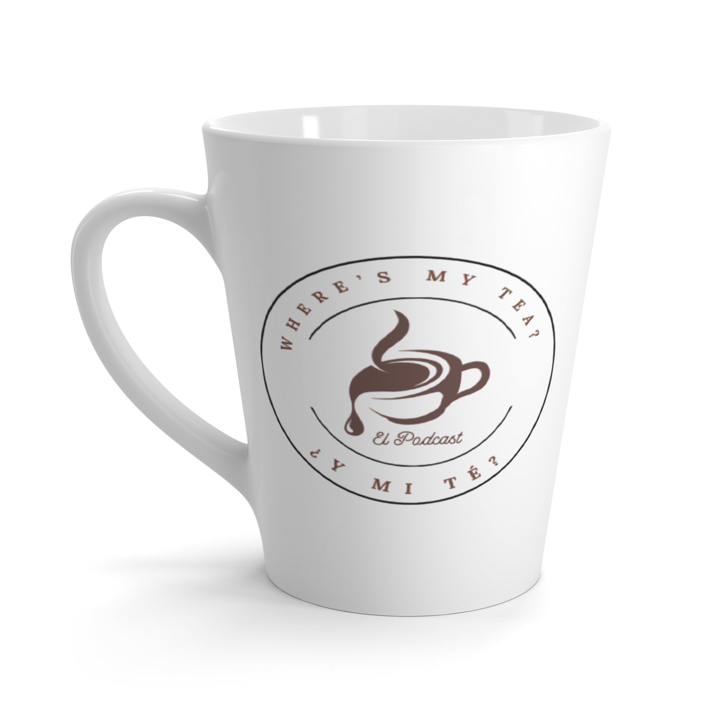 Cozy Latte Mug- Logo Where's My Tea Y Mi Te