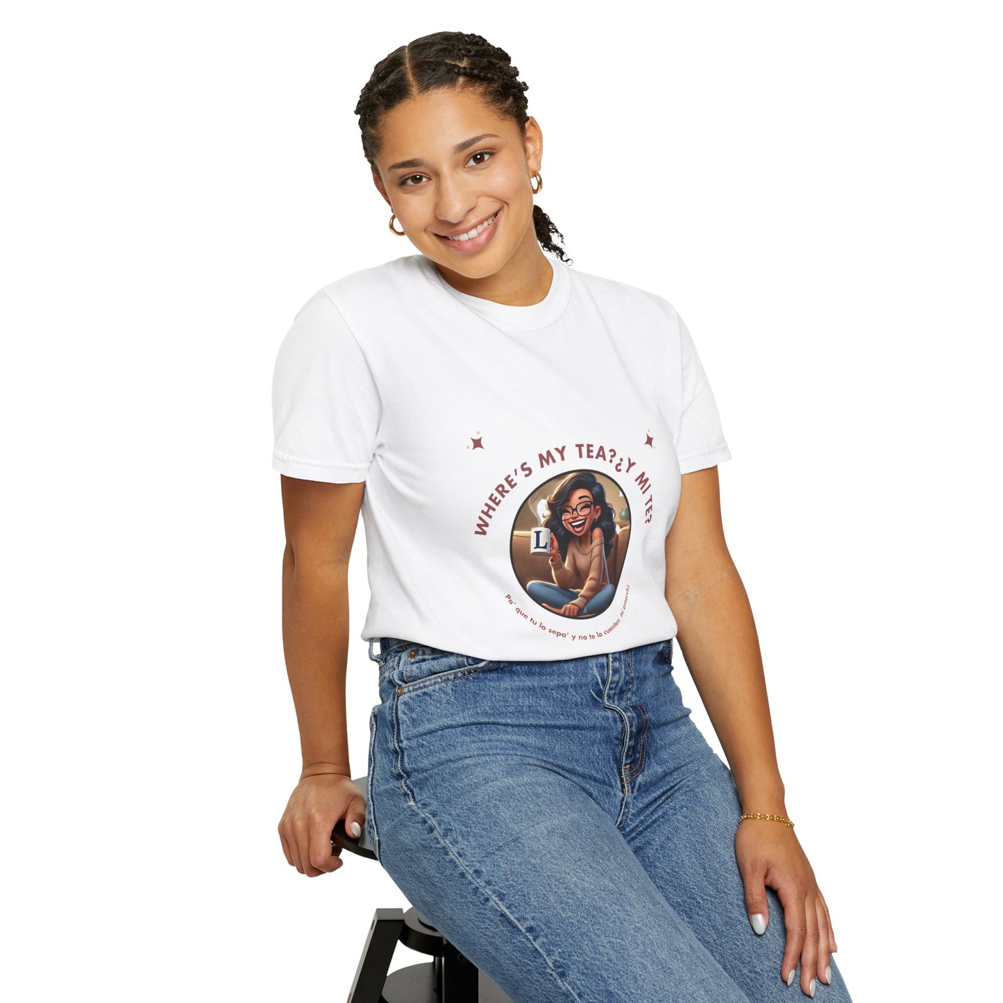 Unisex T-Shirt- Where's My Tea Y Mi Te