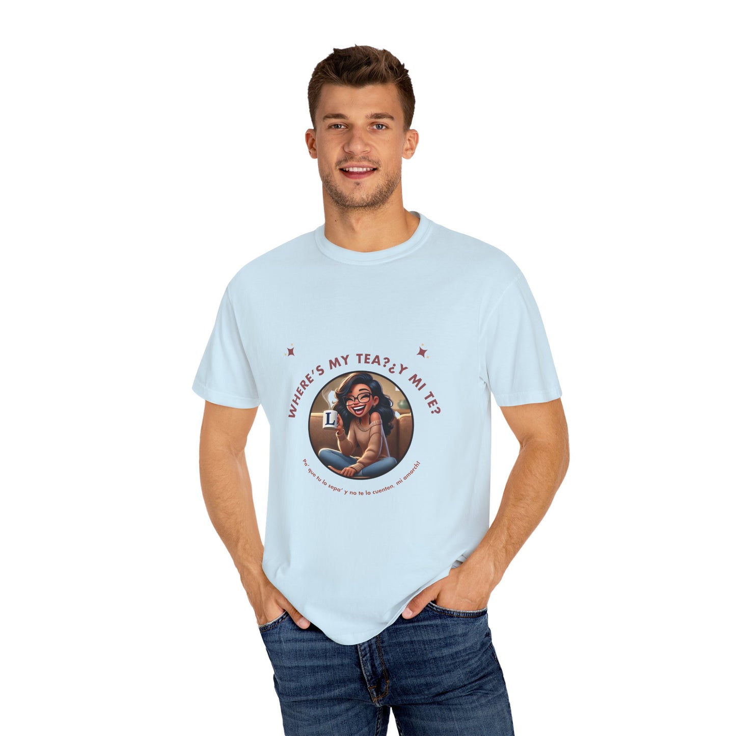 Unisex T-Shirt- Where's My Tea Y Mi Te
