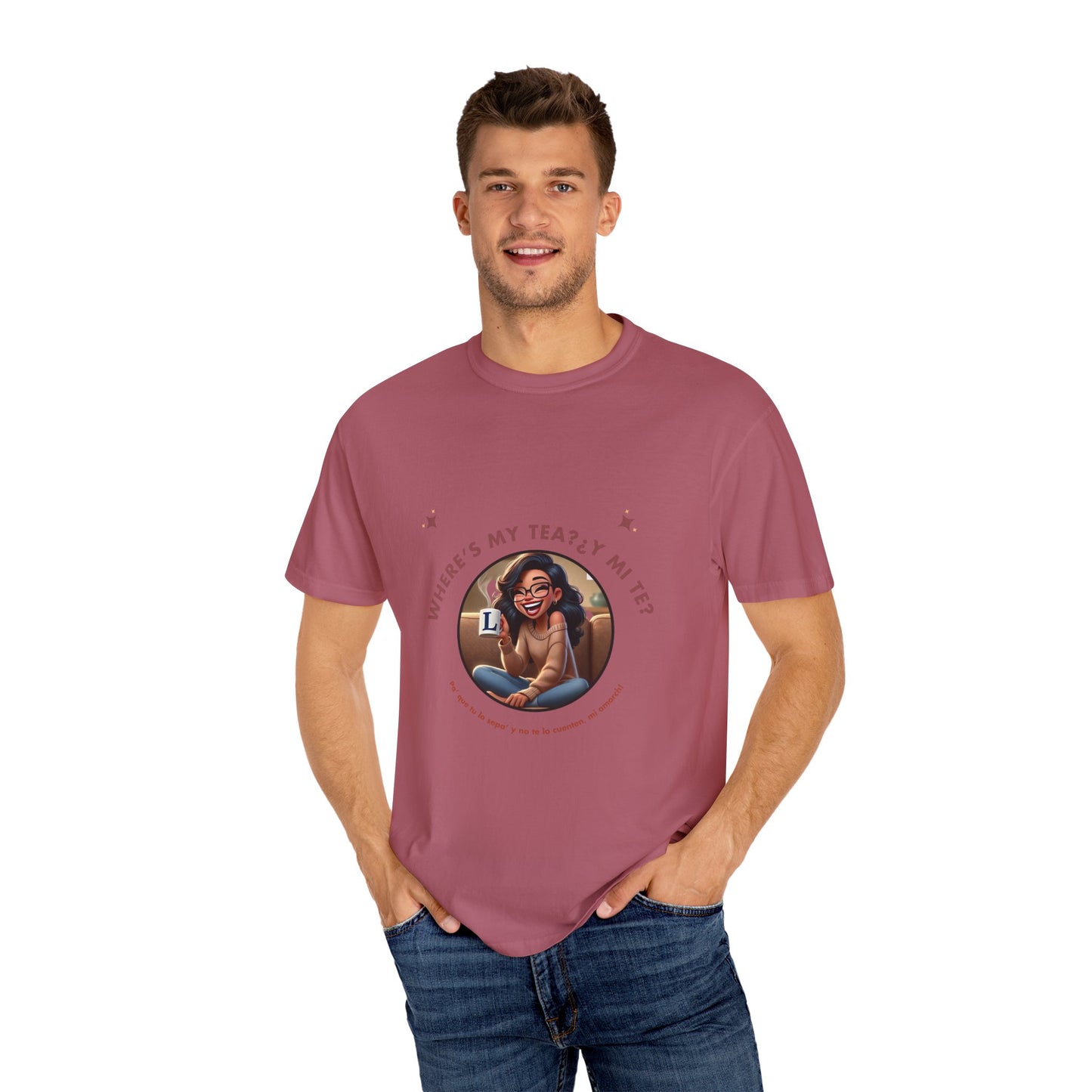 Unisex T-Shirt- Where's My Tea Y Mi Te