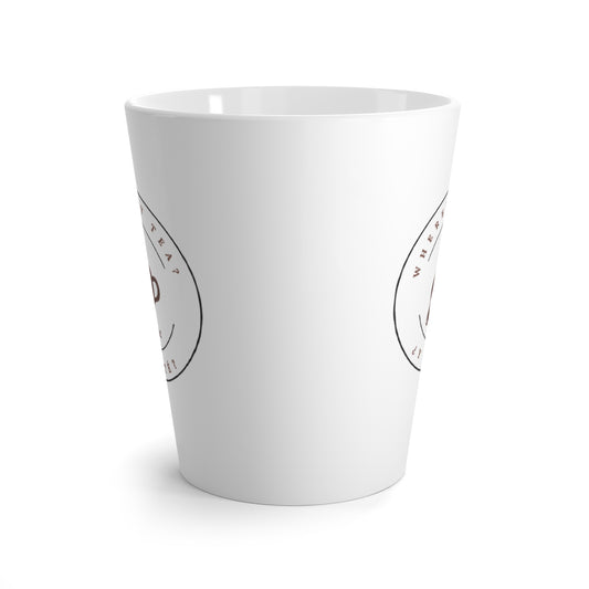 Cozy Latte Mug- Logo Where's My Tea Y Mi Te