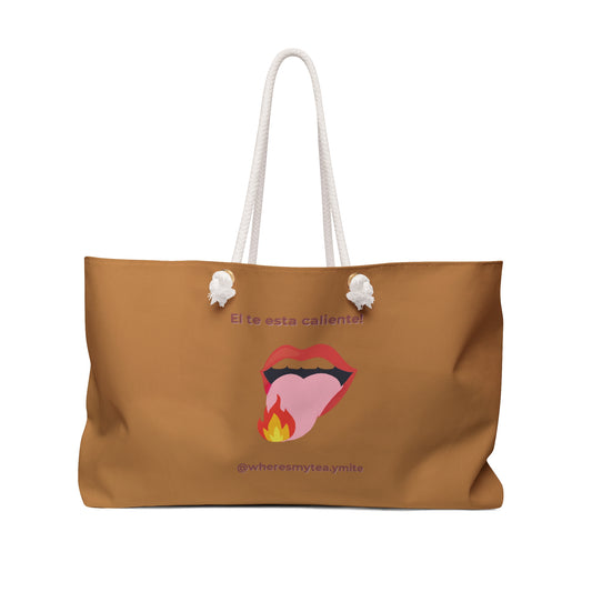Fun El Te Esta Caliente Weekender Bag - Stylish Travel Tote