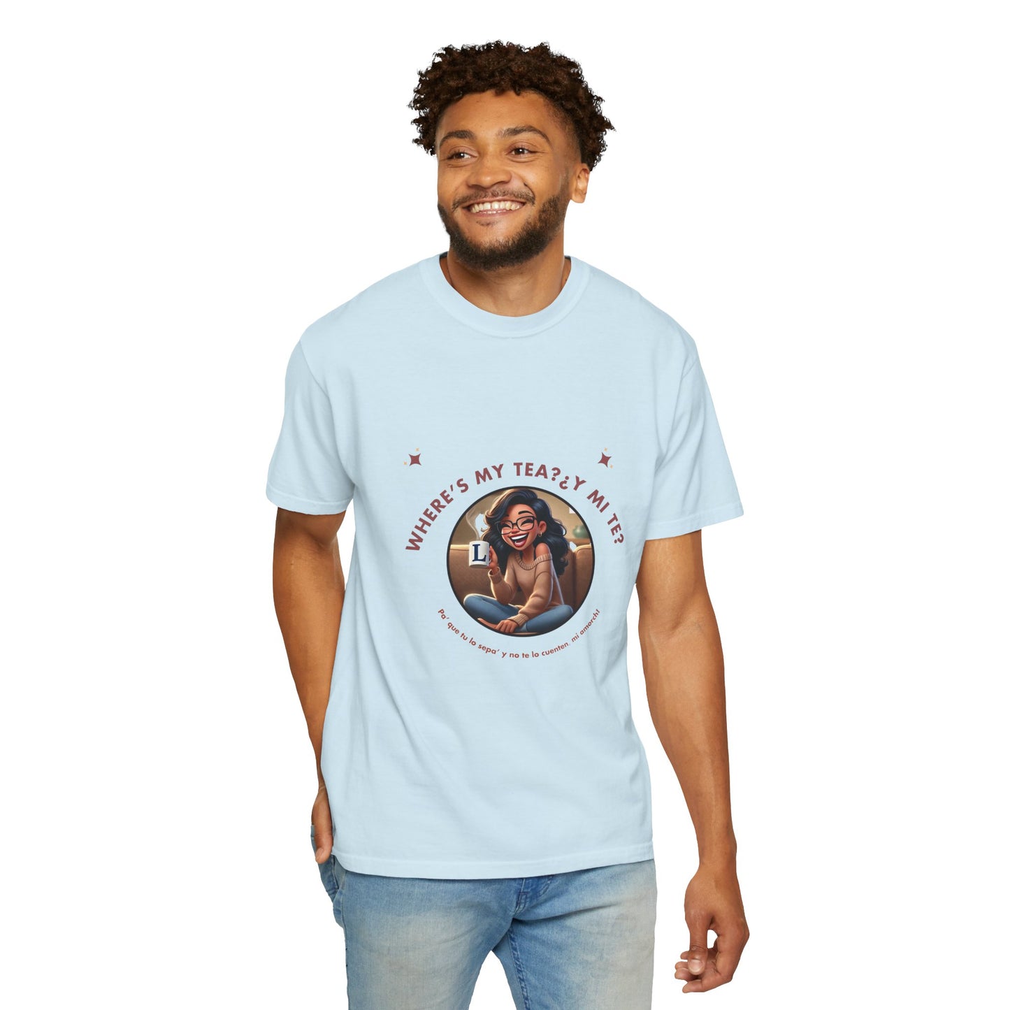 Unisex T-Shirt- Where's My Tea Y Mi Te