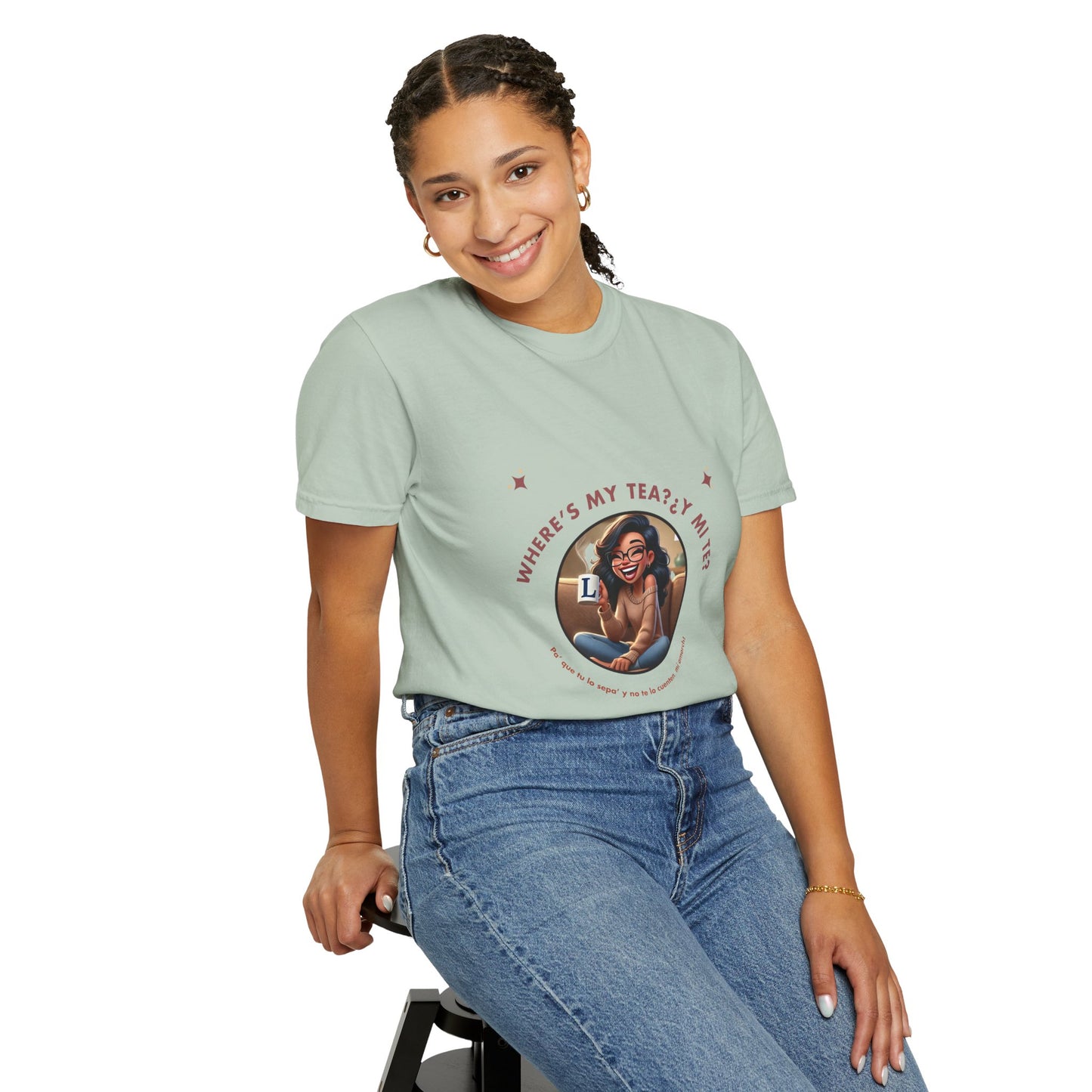 Unisex T-Shirt- Where's My Tea Y Mi Te